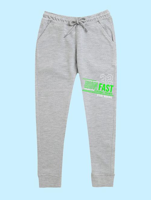 kids mid rise placement printed track pant - 20978711 - Very Small Image - 1