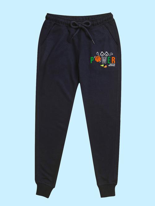 kids mid rise placement printed track pant - 20978720 - Very Small Image - 1