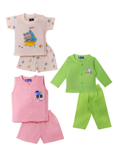 pack of 3 kids printed top & bottom set - 20979000 - Very Small Image - 1