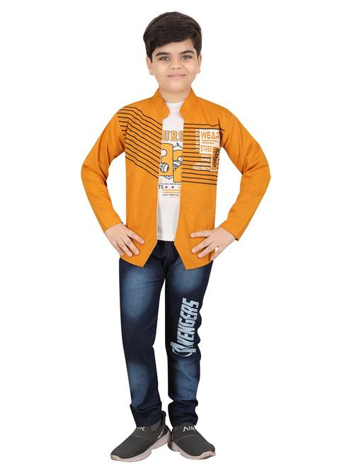 kids printed t-shirt & jeans set - 20979024 - Very Small Image - 1