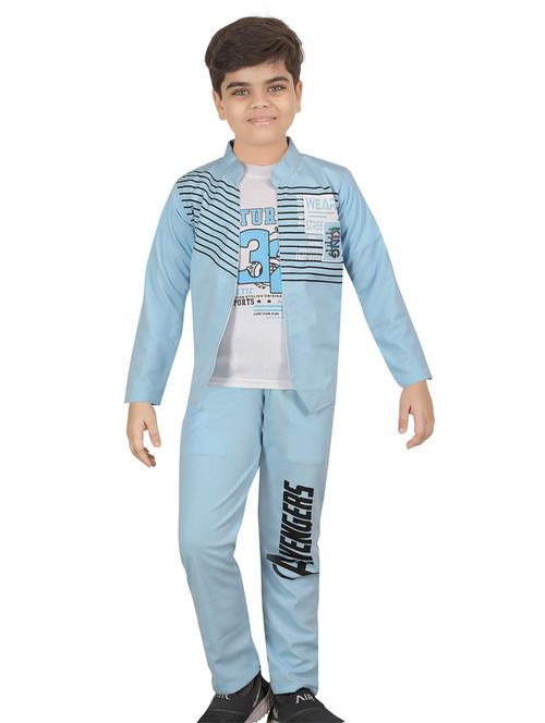 kids printed t-shirt & pyjama set - 20979026 - Very Small Image - 1