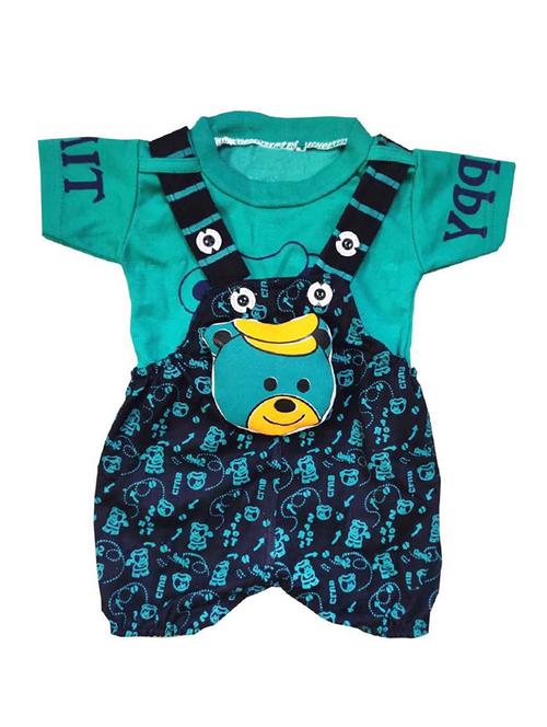 kids printed t-shirt & dungree set - 20979029 - Very Small Image - 1