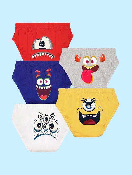 pack of 5 printed briefs - 20979125 - Very Small Image - 1