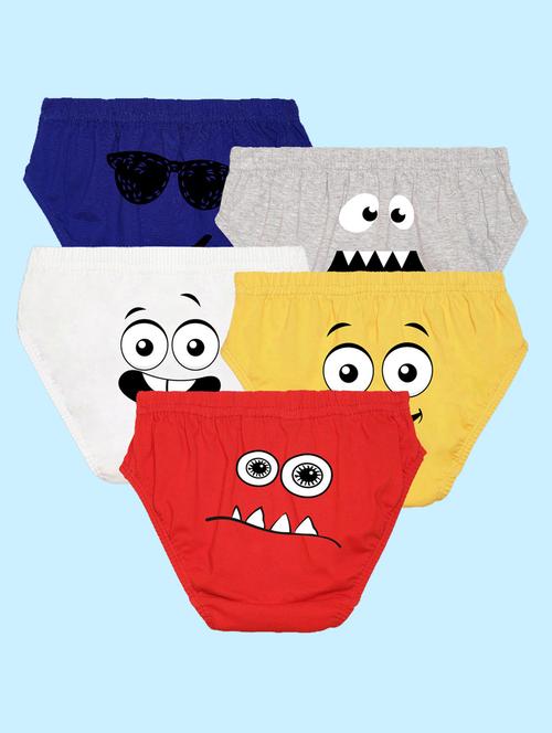 pack of 5 printed briefs - 20979148 - Very Small Image - 1