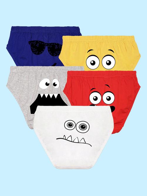 pack of 5 printed briefs - 20979150 - Very Small Image - 1