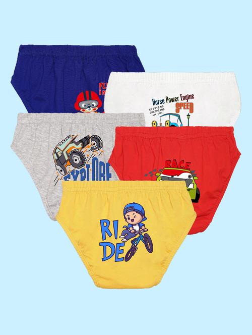 pack of 5 printed briefs - 20979155 - Very Small Image - 1