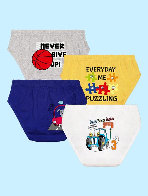 pack of 4 printed briefs - 20979179 - Very Small Image - 1