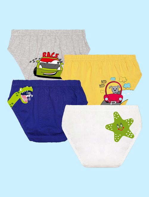 pack of 4 printed briefs - 20979186 - Very Small Image - 1
