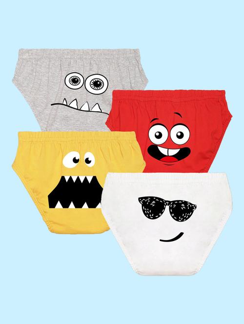 pack of 4 printed briefs - 20979188 - Very Small Image - 1