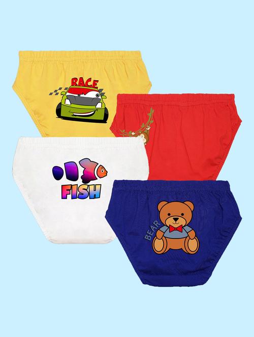 pack of 4 printed briefs - 20979199 - Very Small Image - 1