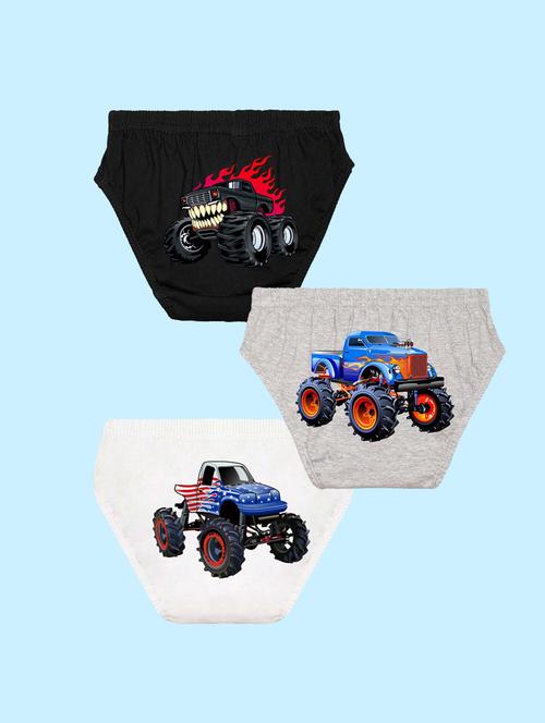 pack of 3 printed briefs - 20979240 - Very Small Image - 1