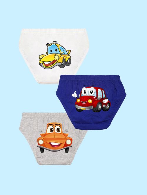 pack of 3 printed briefs - 20979242 - Very Small Image - 1