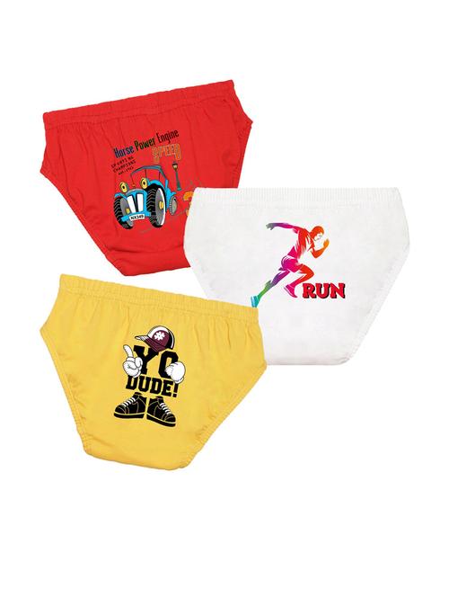 pack of 3 printed briefs - 20979269 - Very Small Image - 1