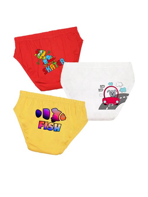 pack of 3 printed briefs - 20979298 - Very Small Image - 1