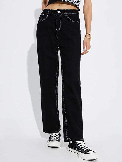 women high-rise white straight jean - 20980985 - Very Small Image - 1