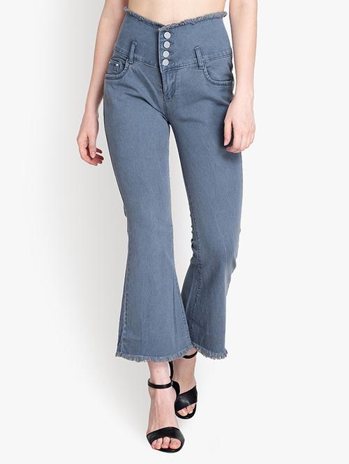 women high-rise grey bootcut jean - 20981066 - Very Small Image - 1