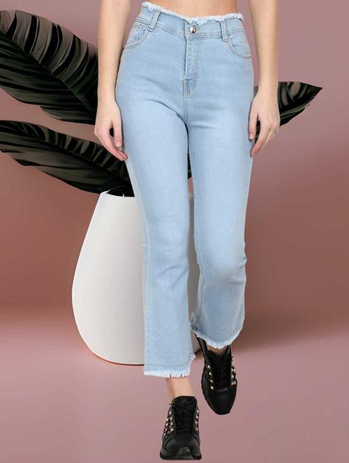 women high rise denim jeans - 20981240 - Very Small Image - 1