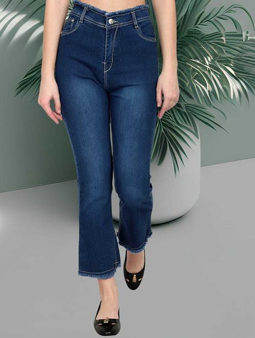 women high-rise blue bootcut jean - 20981242 - Very Small Image - 1