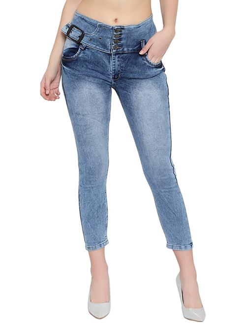 women high-rise blue skinny fit jean - 20981372 - Very Small Image - 1