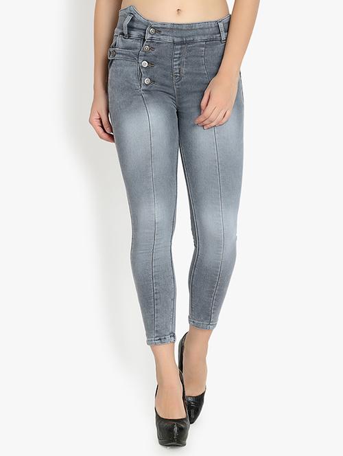 women high-rise grey skinny fit jean - 20981404 - Very Small Image - 1