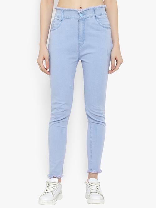 women plain mid rise jean - 20981442 - Very Small Image - 1