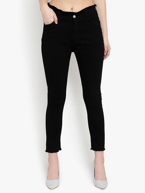 women high rise denim jeans - 20981473 - Very Small Image - 1