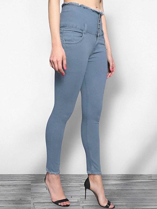 women high rise denim jeans - 20981554 - Very Small Image - 1