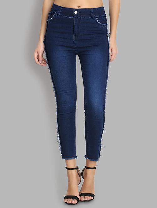 women plain high rise jean - 20981688 - Very Small Image - 1