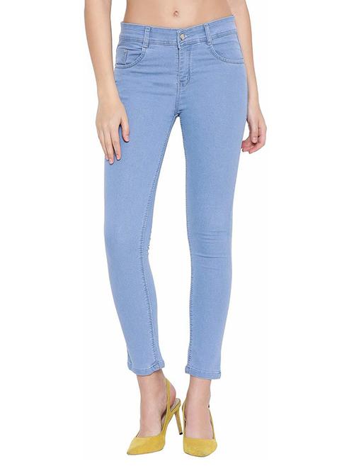 women plain mid rise jean - 20982123 - Very Small Image - 1