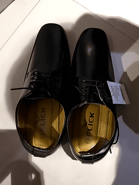 black pu (polyurethane) formal shoes - 20982336 - Very Small Image - 1