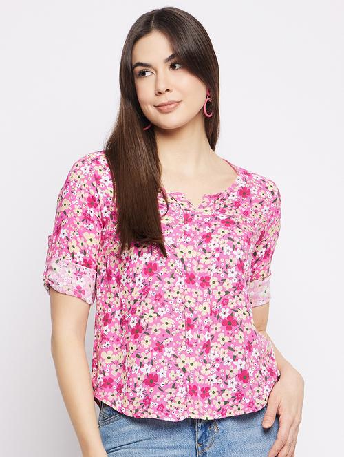 multi colored rayon regular top - 20982585 - Very Small Image - 1