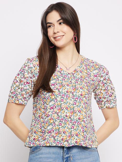 multi colored rayon regular top - 20982593 - Very Small Image - 1
