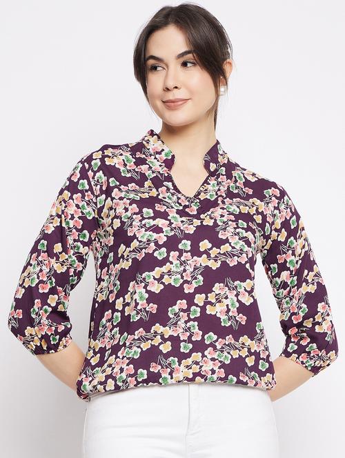 women floral printed regular top - 20982600 - Very Small Image - 1