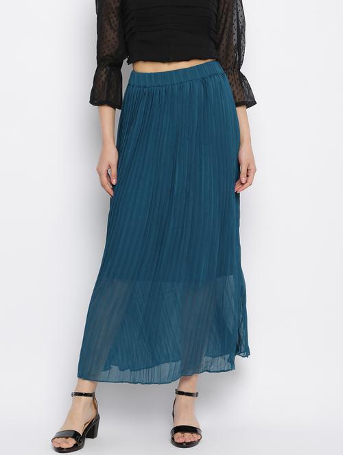 women solid color flared skirt - 20982681 - Very Small Image - 1