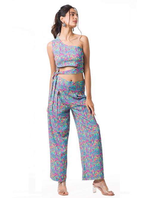 women printed top and trouser co-ord - 20983077 - Very Small Image - 1