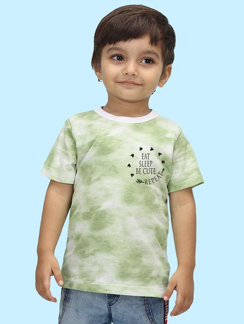 green cotton blend tshirt - 20996257 - Very Small Image - 1