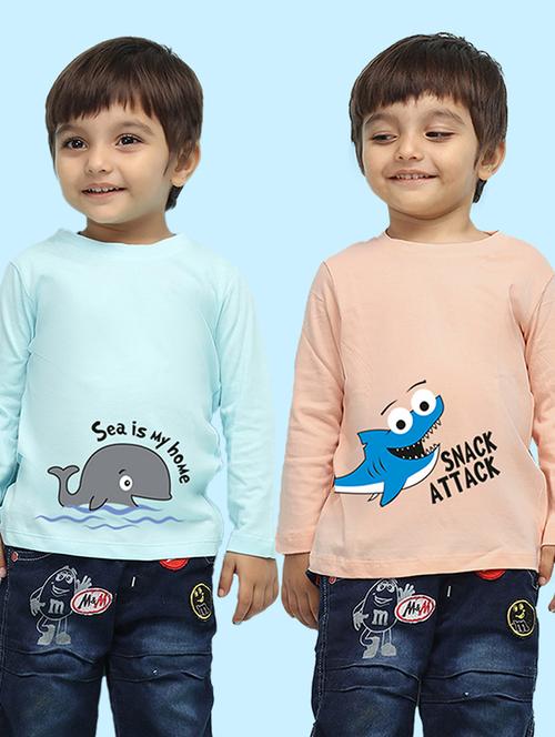 boys pack of graphic printed t-shirts - 20996324 - Very Small Image - 1