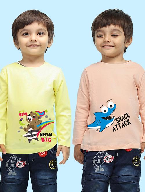 boys pack of graphic printed t-shirts - 20996325 - Very Small Image - 1