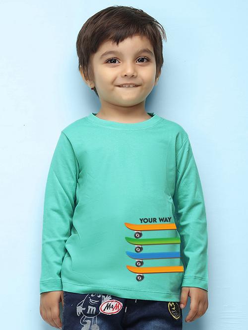 round neck printed t-shirt - 20996344 - Very Small Image - 1