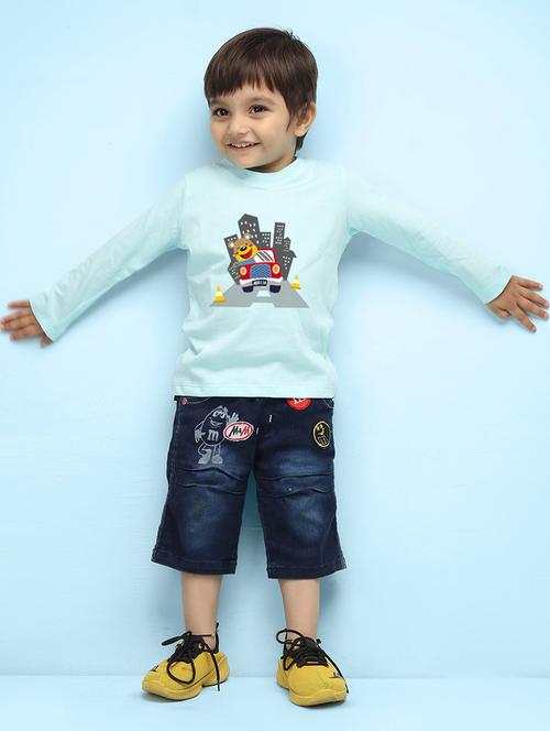 light blue cotton tshirt - 20996358 - Very Small Image - 1