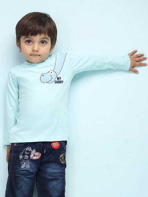 light blue cotton tshirt - 20996364 - Very Small Image - 1