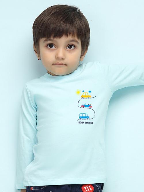 light blue cotton tshirt - 20996368 - Very Small Image - 1