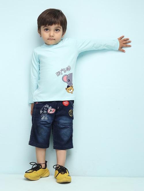 light blue cotton tshirt - 20996370 - Very Small Image - 1