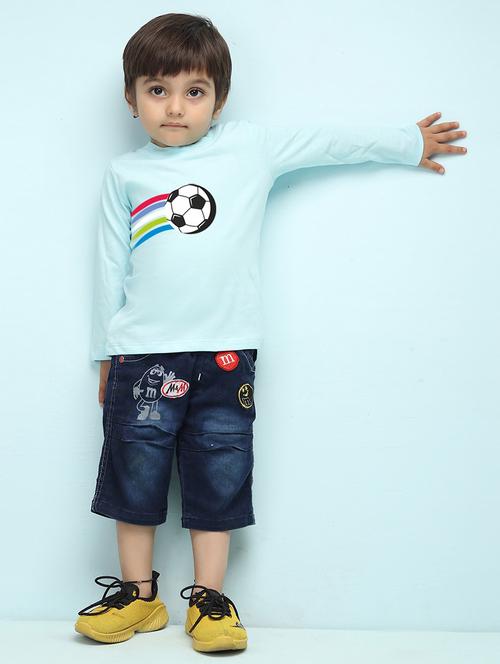 light blue cotton tshirt - 20996378 - Very Small Image - 1