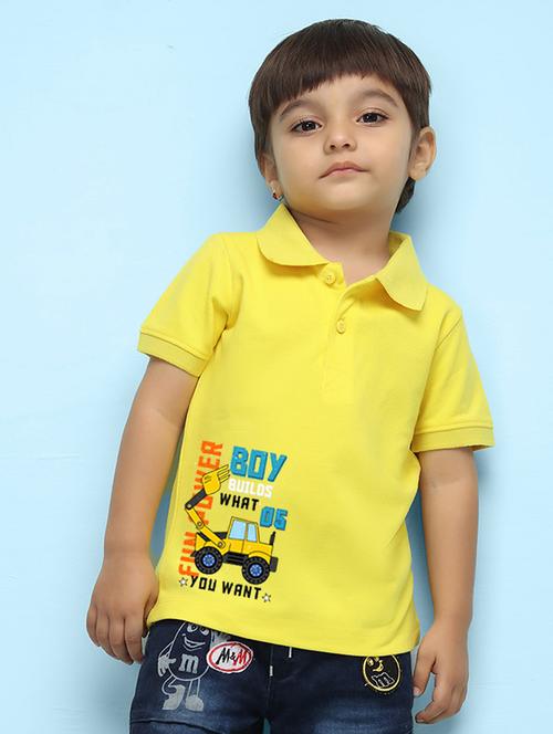 yellow poly cotton tshirt - 20996409 - Very Small Image - 1