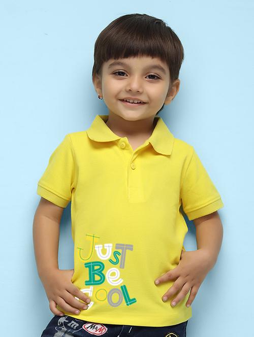yellow poly cotton tshirt - 20996411 - Very Small Image - 1