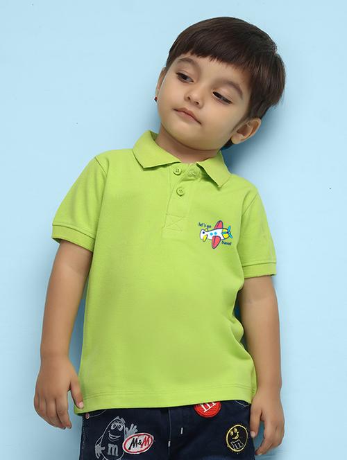 neo mint green poly cotton t-shirt - 20996421 - Very Small Image - 1