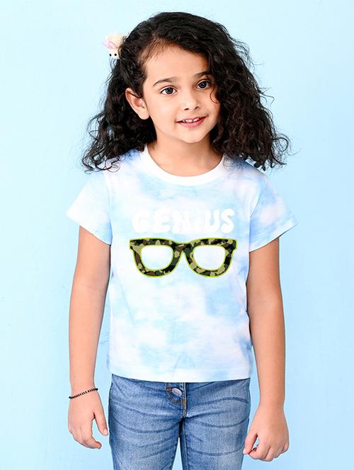 blue cotton blend tee - 20996447 - Very Small Image - 1