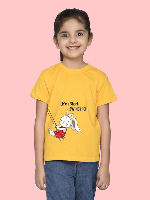 yellow cotton blend tshirt - 20996470 - Very Small Image - 1