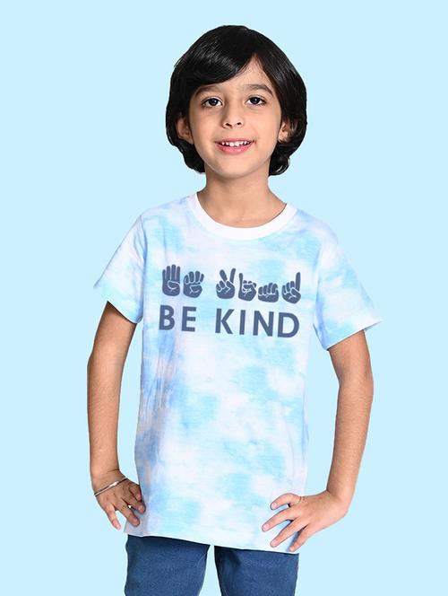 light blue cotton blend t-shirt - 20996534 - Very Small Image - 1